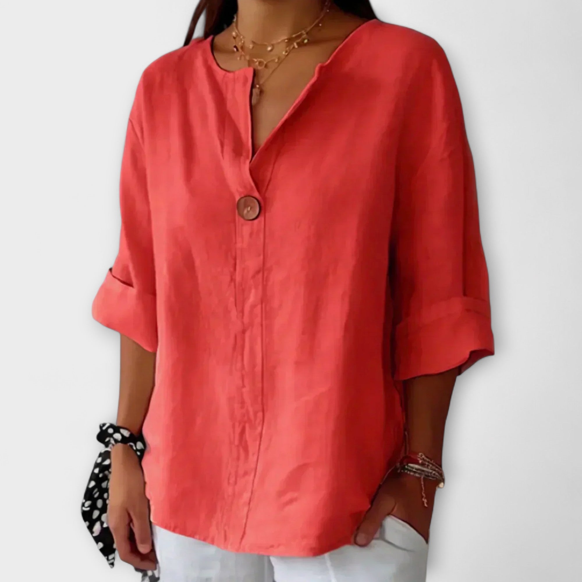 Nicole - Stylische Bluse mit V-Ausschnitt