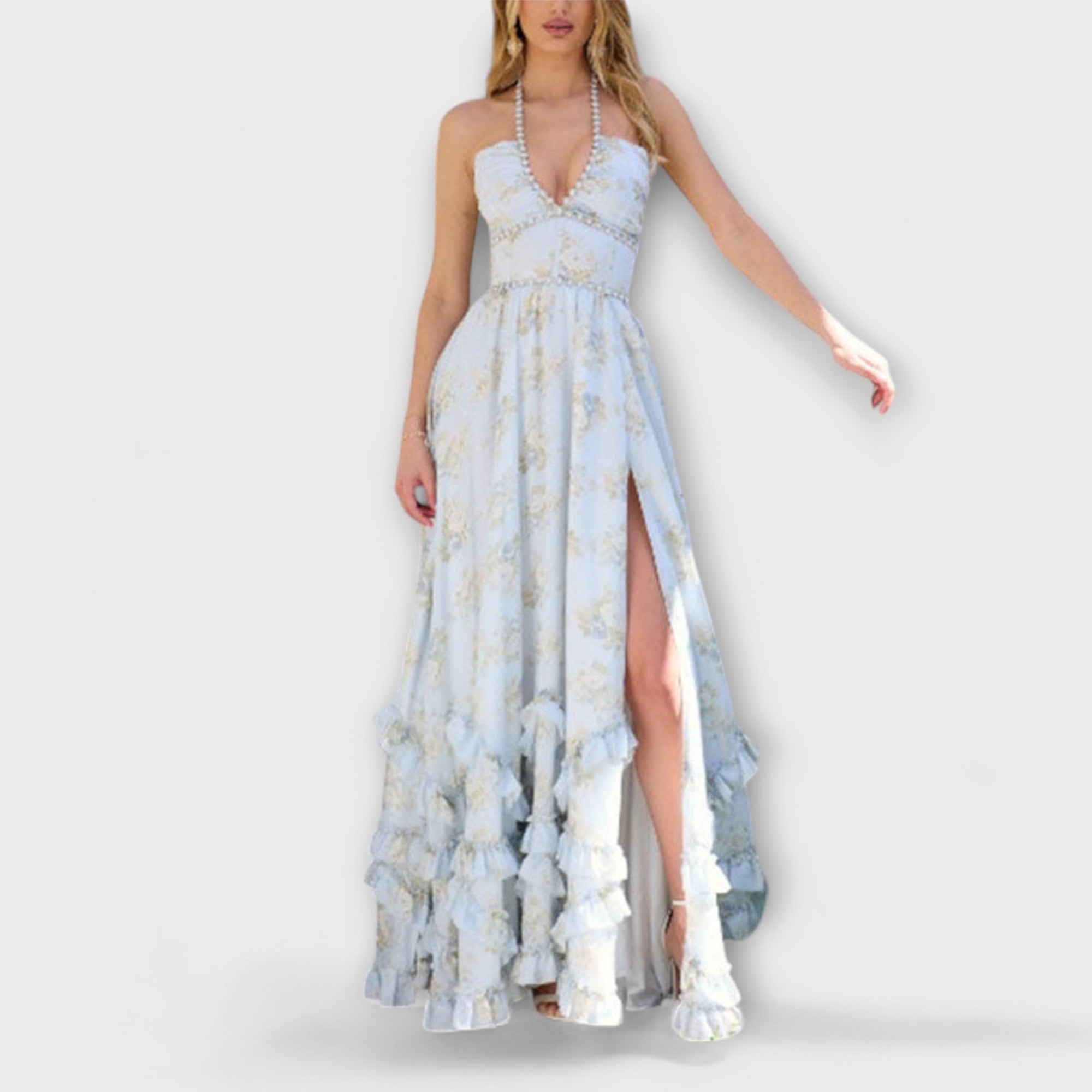 Luzie - Schickes Langfließendes Kleid