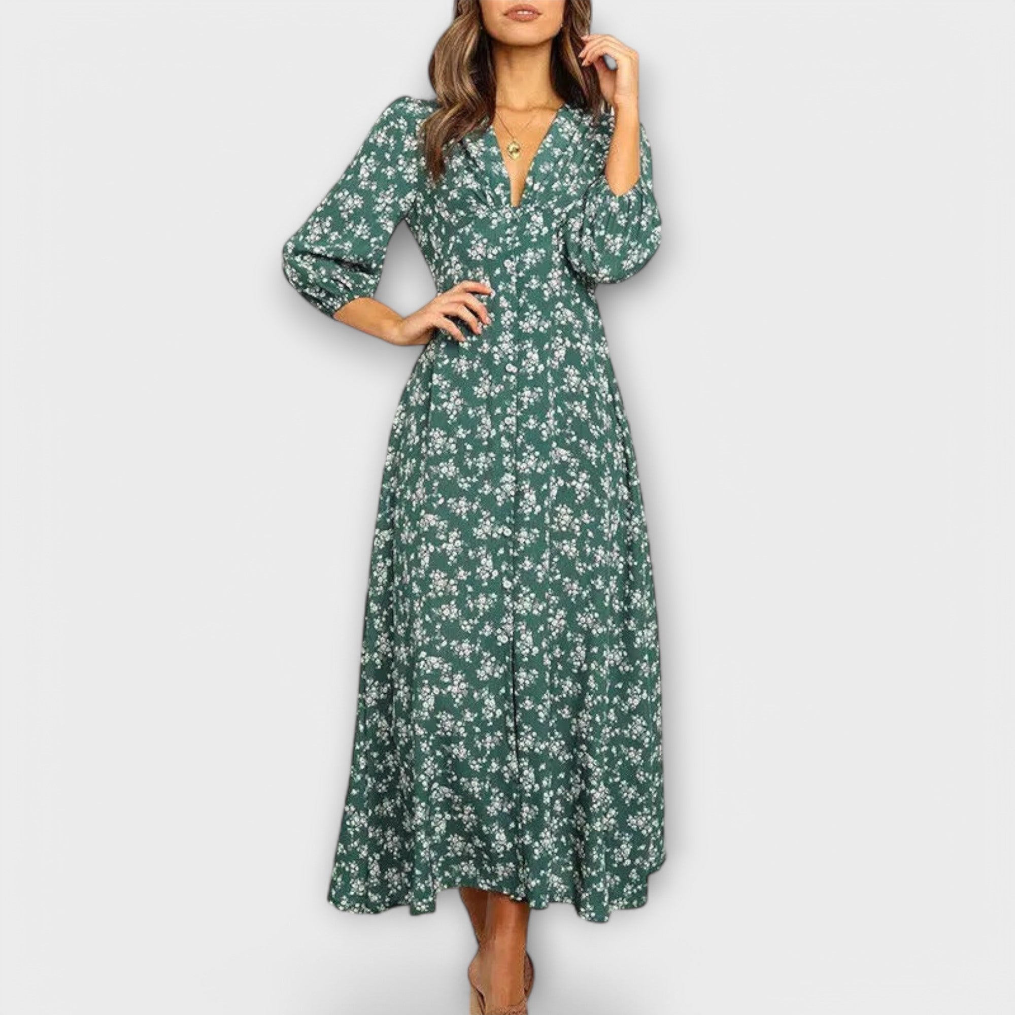 Maxikleid mit floralem Muster für Frauen