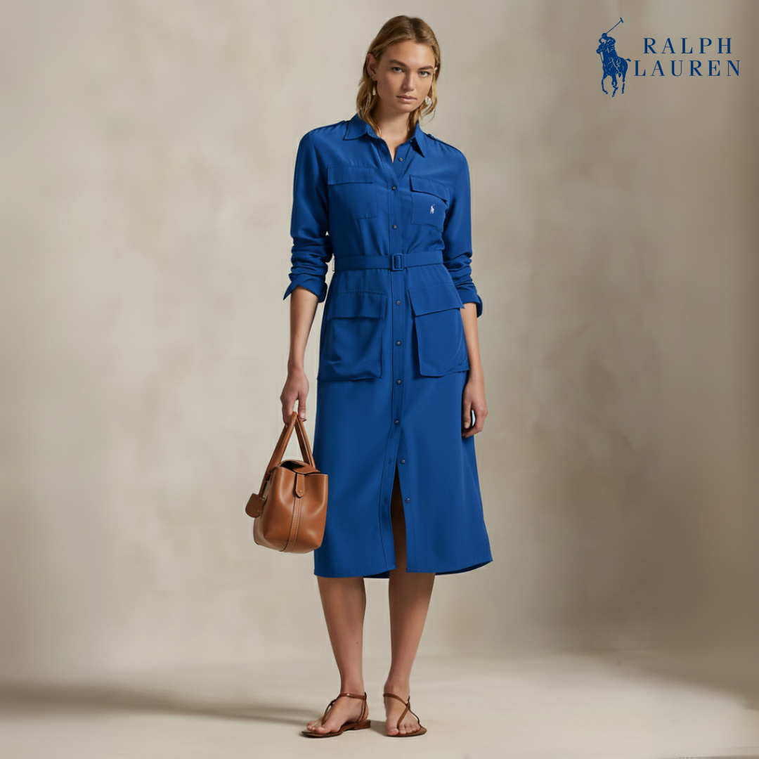 Gürtelloses Faille-Hemdkleid