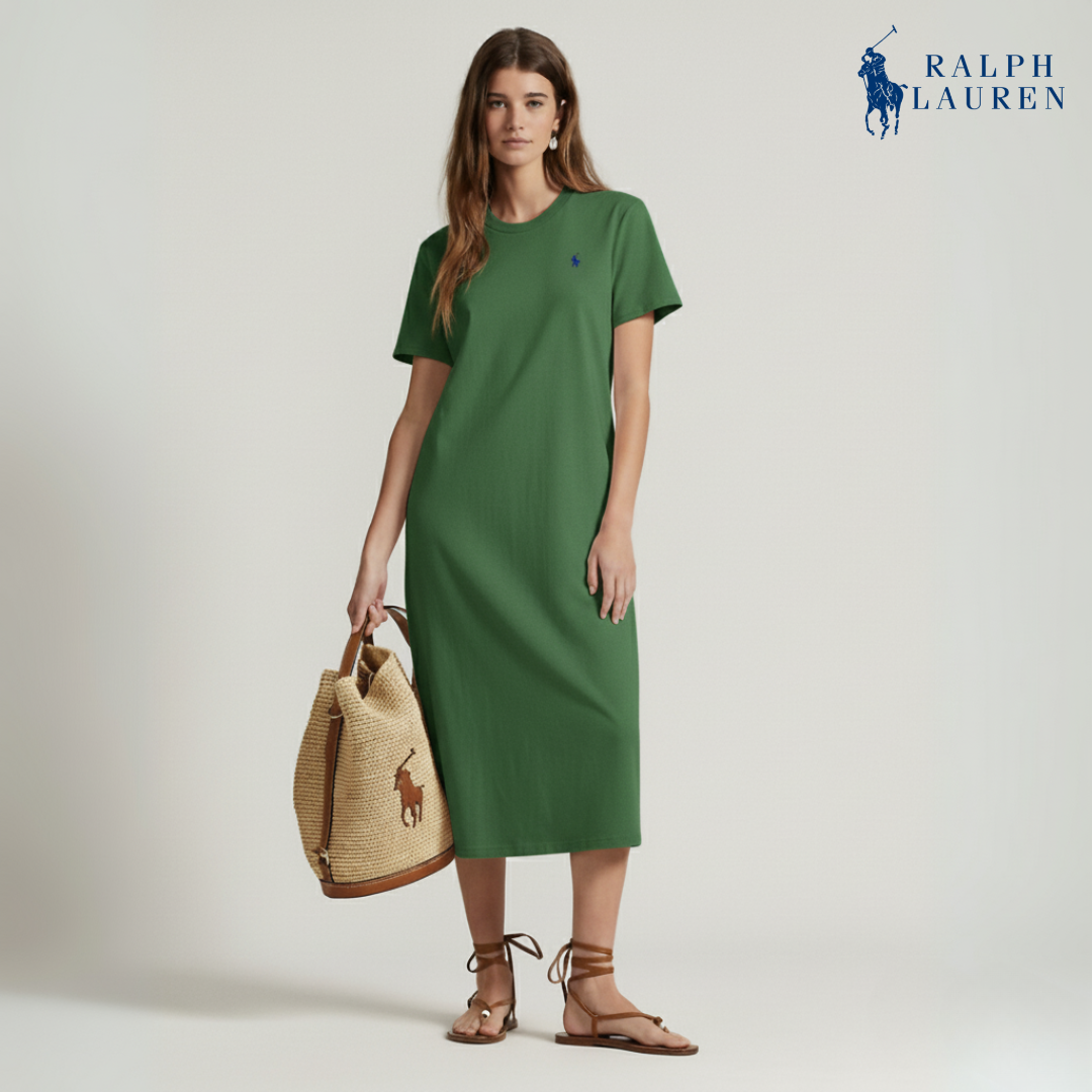 T-Shirt-Kleid aus Baumwoll-Jersey