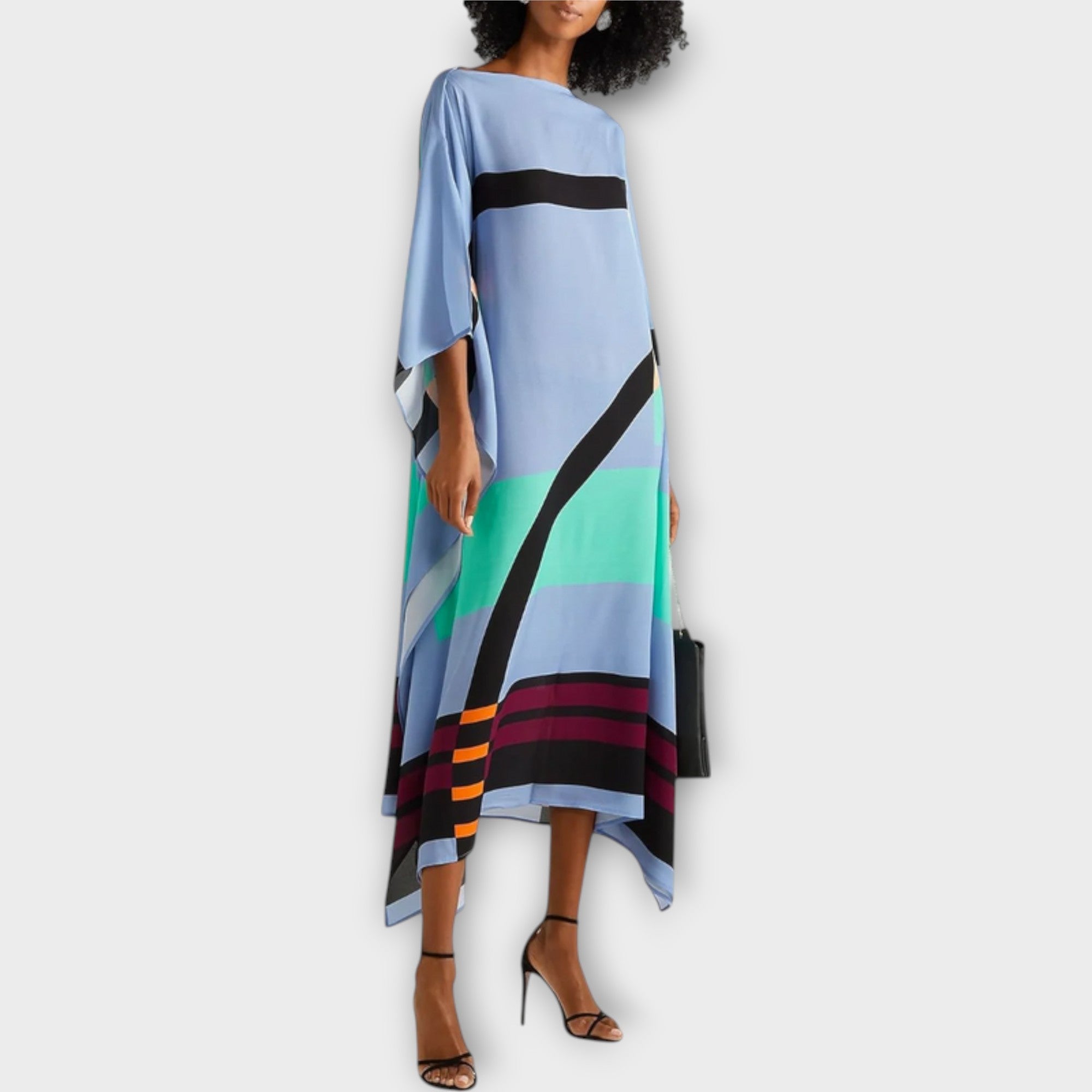 Elenora - Locker geschnittener geometrischer Kaftan