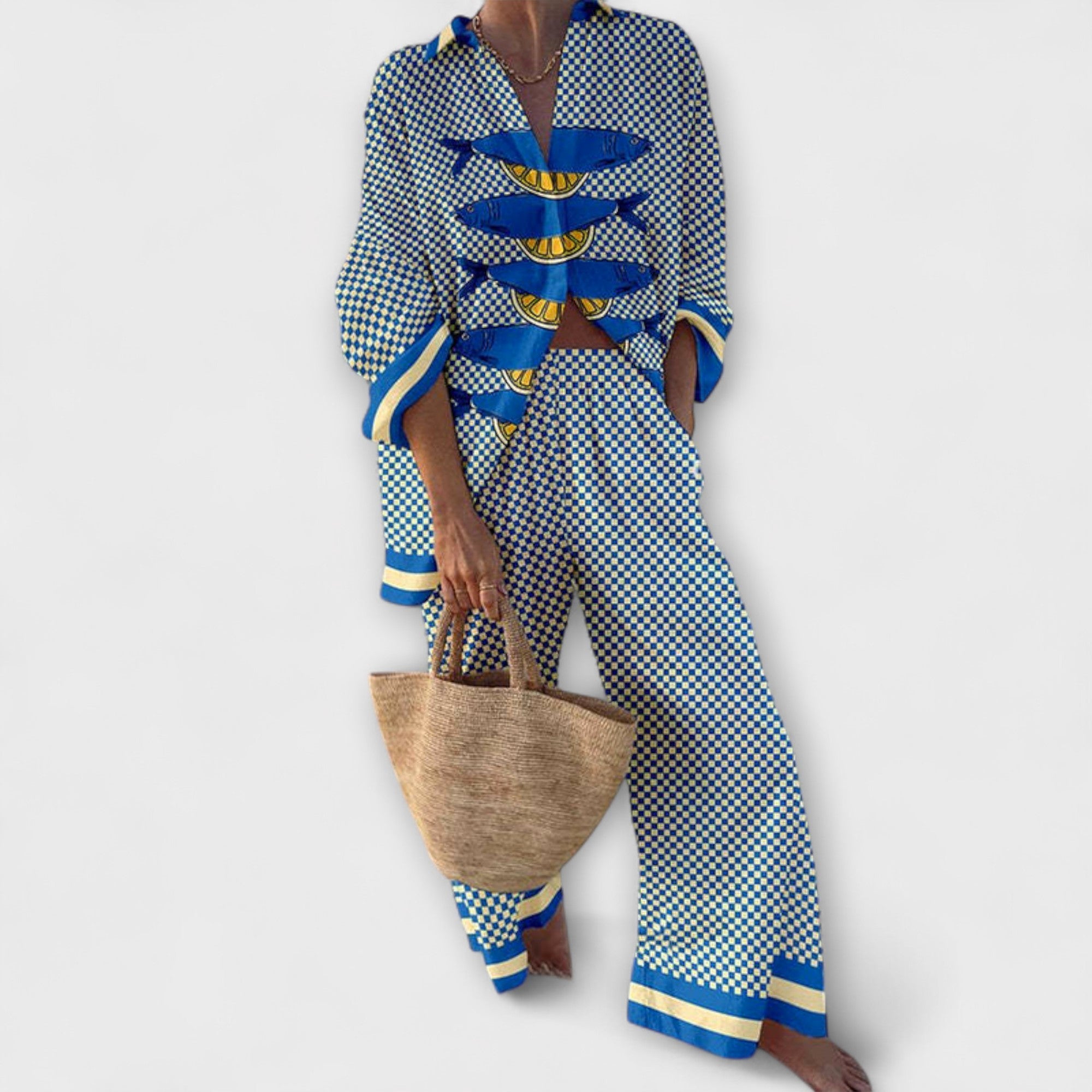 Trivela – Anzug mit Zitronenprint