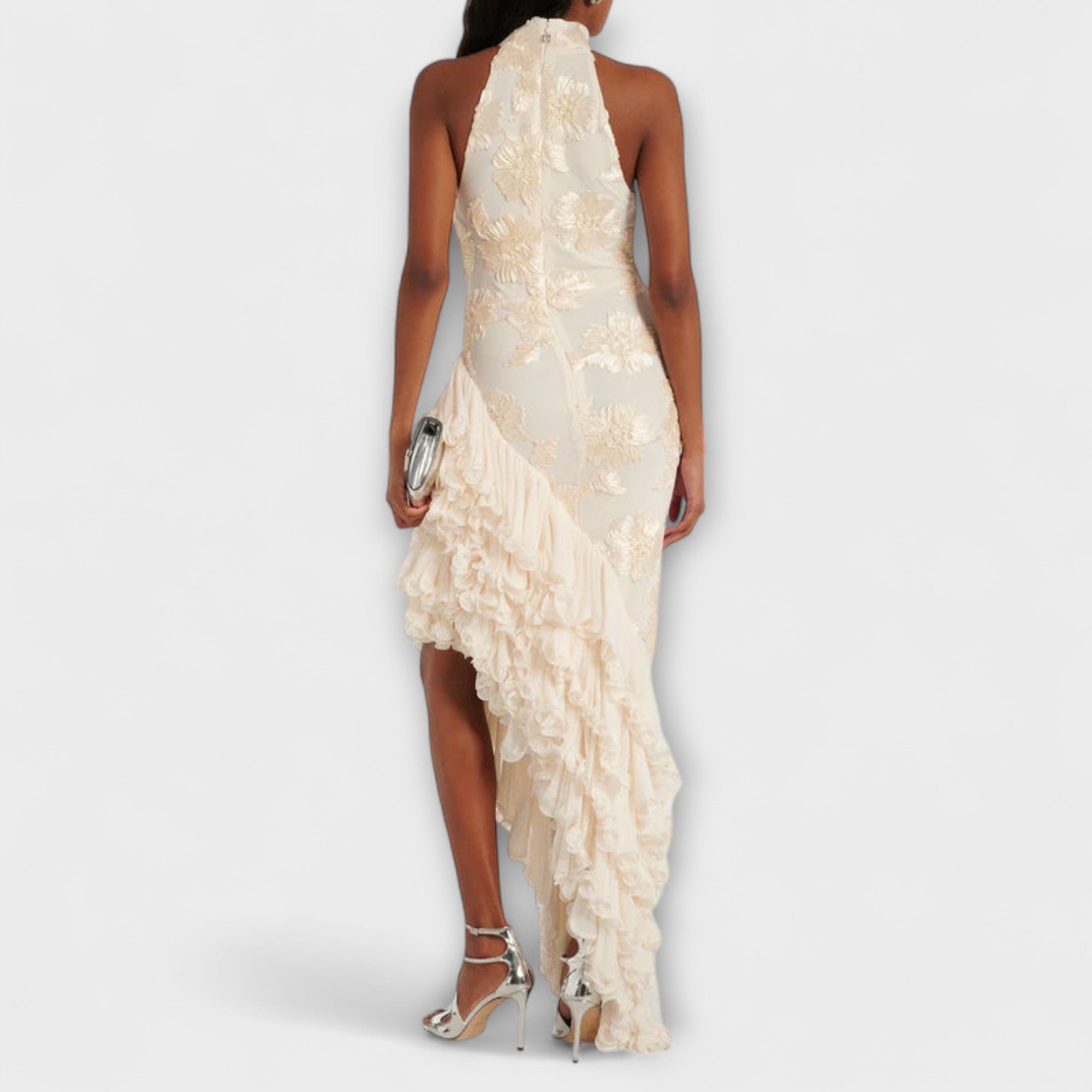 Karen - Maxi-Kleid mit floralen Applikationen