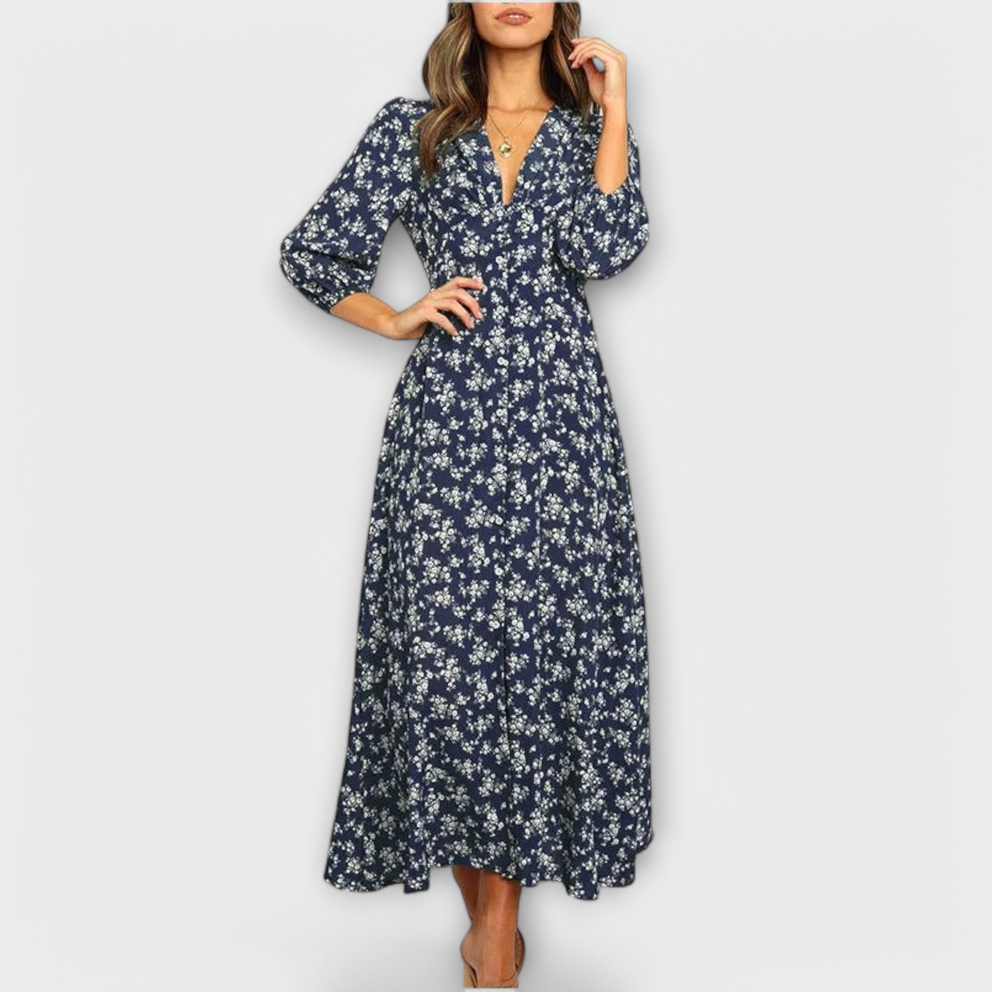 Maxikleid mit floralem Muster für Frauen