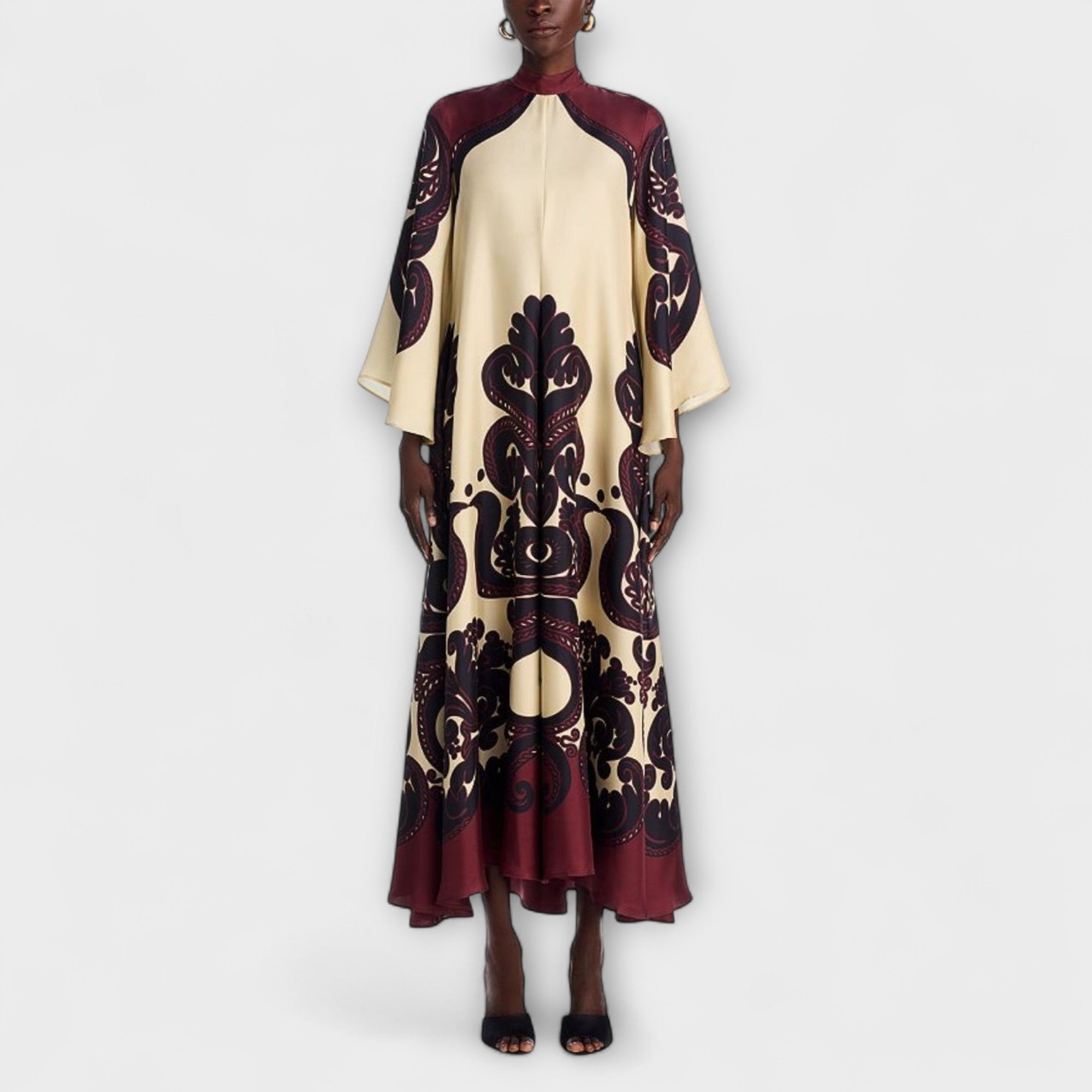 Lucy - Atemberaubendes Grenadilla-Print-Maxikleid für mühelose Eleganz