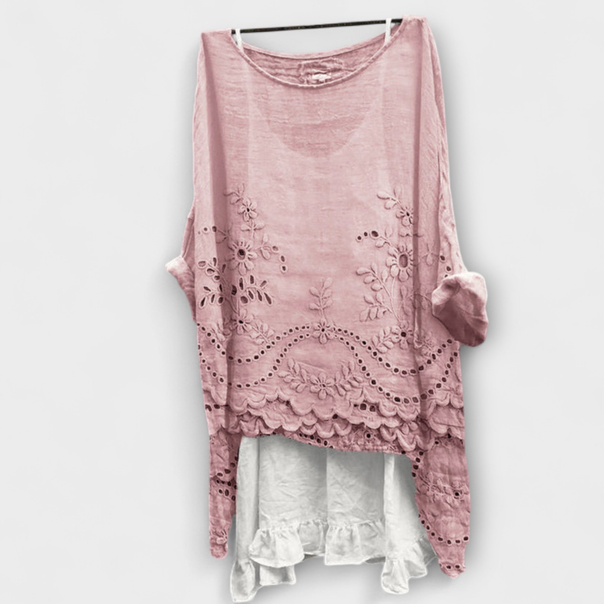 Ella - Bluse mit doppeltem Saum