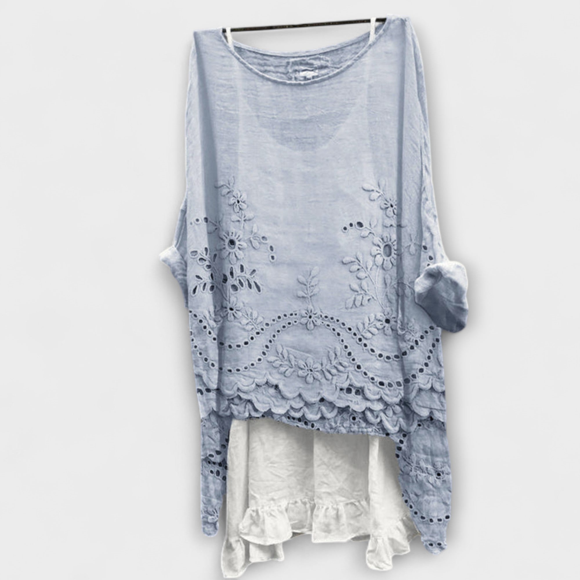 Ella - Bluse mit doppeltem Saum