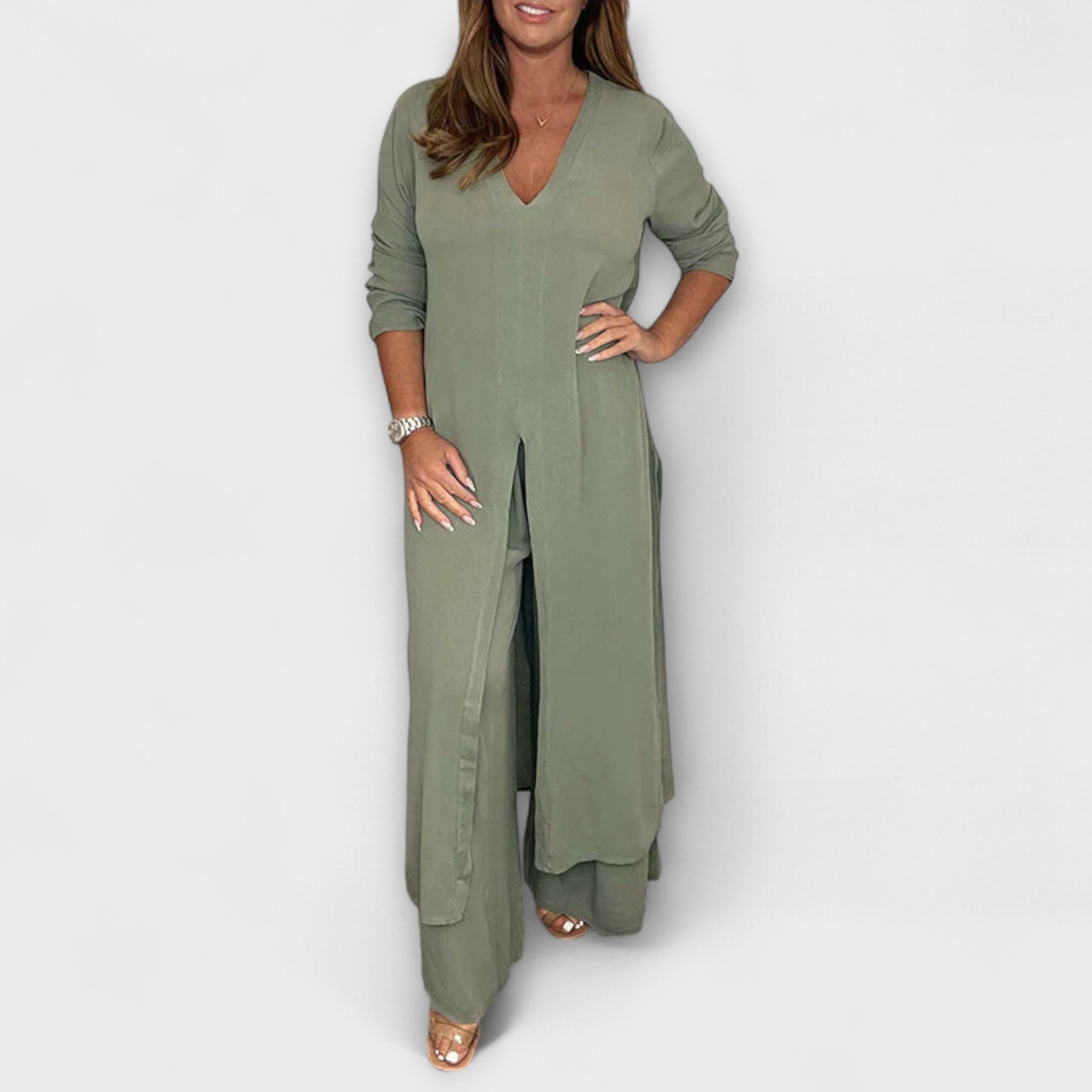 2-teiliges stilvolles Damen-Co-Ord-Set