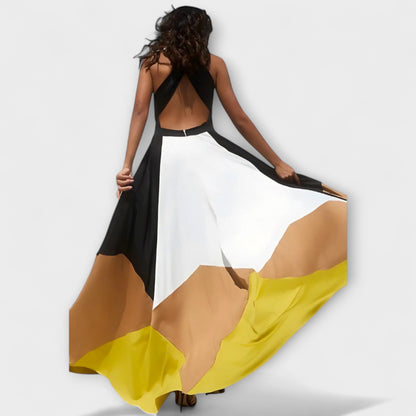 Nava - Langarmkleid mit Offenem Rücken