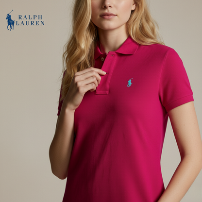 Baumwoll-Mesh-Polokleid