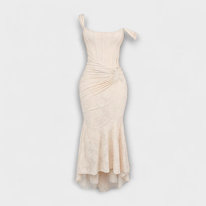 Renske - Langes Kleid mit elegantem und raffiniertem Korsett