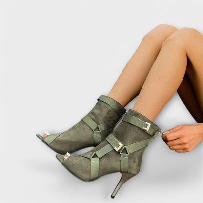 Elegante Absatzsandalen mit Zehenausschnitt