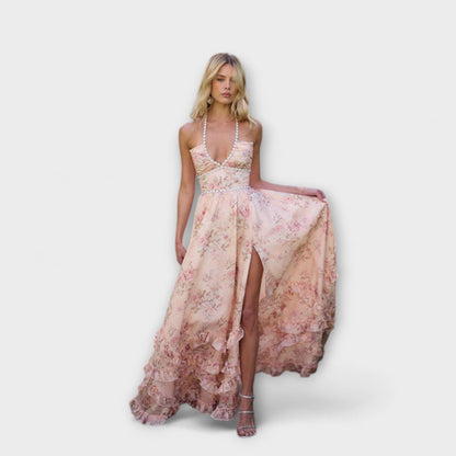 Luzie - Schickes Langfließendes Kleid