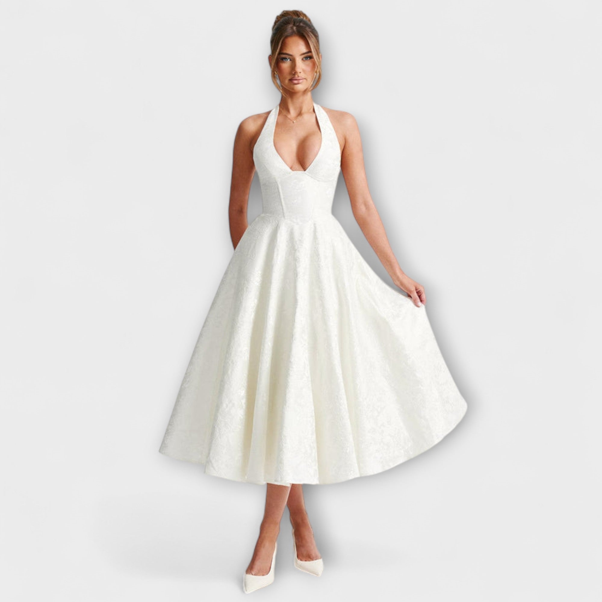 Catalina - Romantisches Midi-Kleid