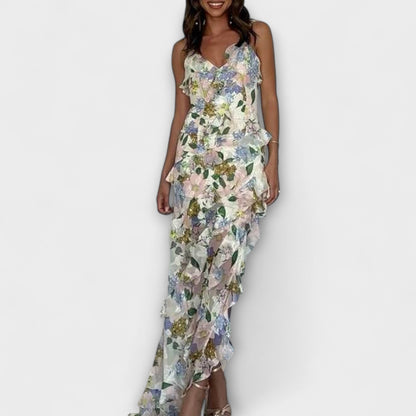 Indie - Rüschendress mit Trägerdruck