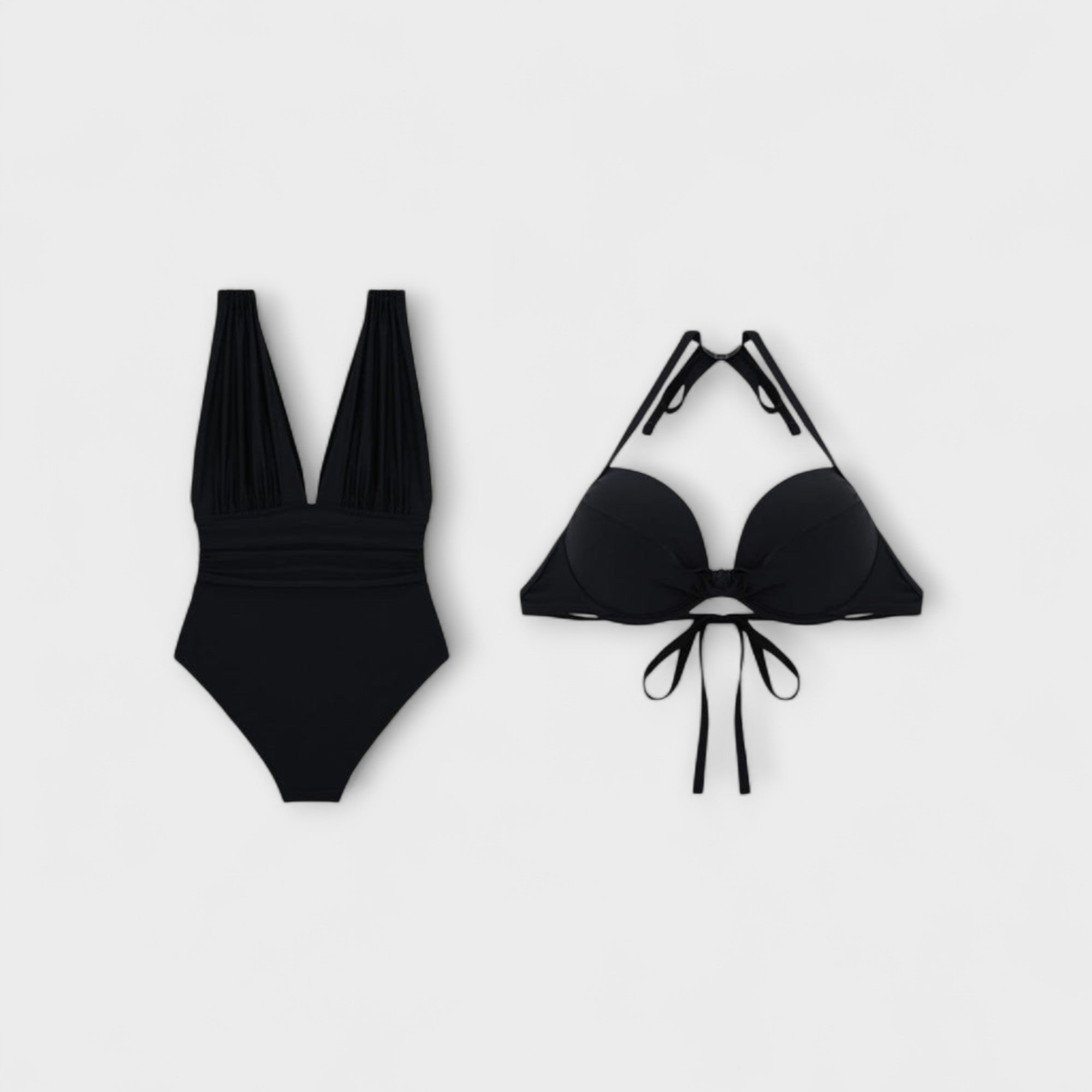 Miravo - Shaping Badeanzug mit tiefem Ausschnitt & verstellbaren Trägern