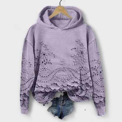 Grace – Vintage Hoodie Mit Blumenprint