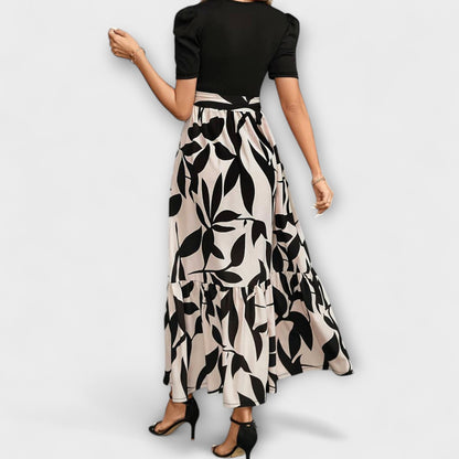 Luna - Sommerkleid mit floralem Muster und Rundhalsausschnitt