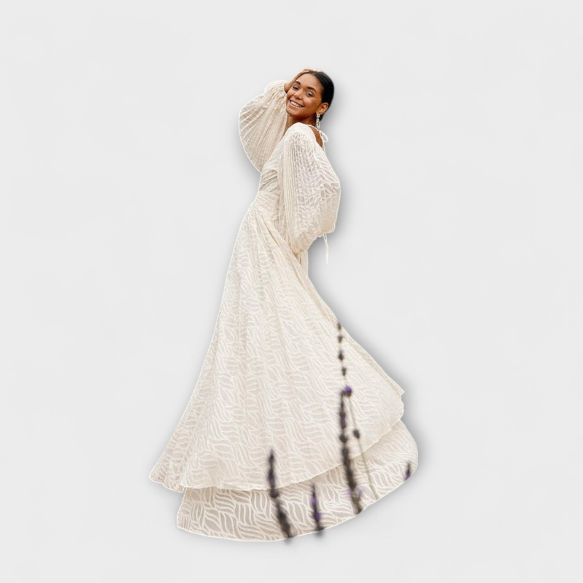 Elsa - Creme Maxi-Kleid von Allegory