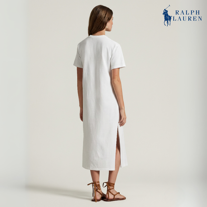 T-Shirt-Kleid aus Baumwoll-Jersey