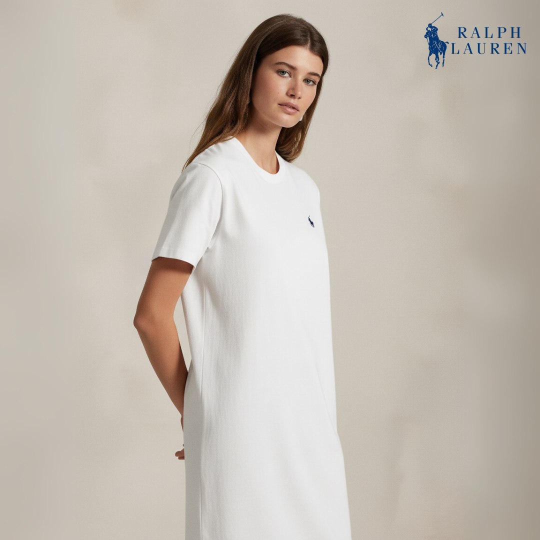 T-Shirt-Kleid aus Baumwoll-Jersey