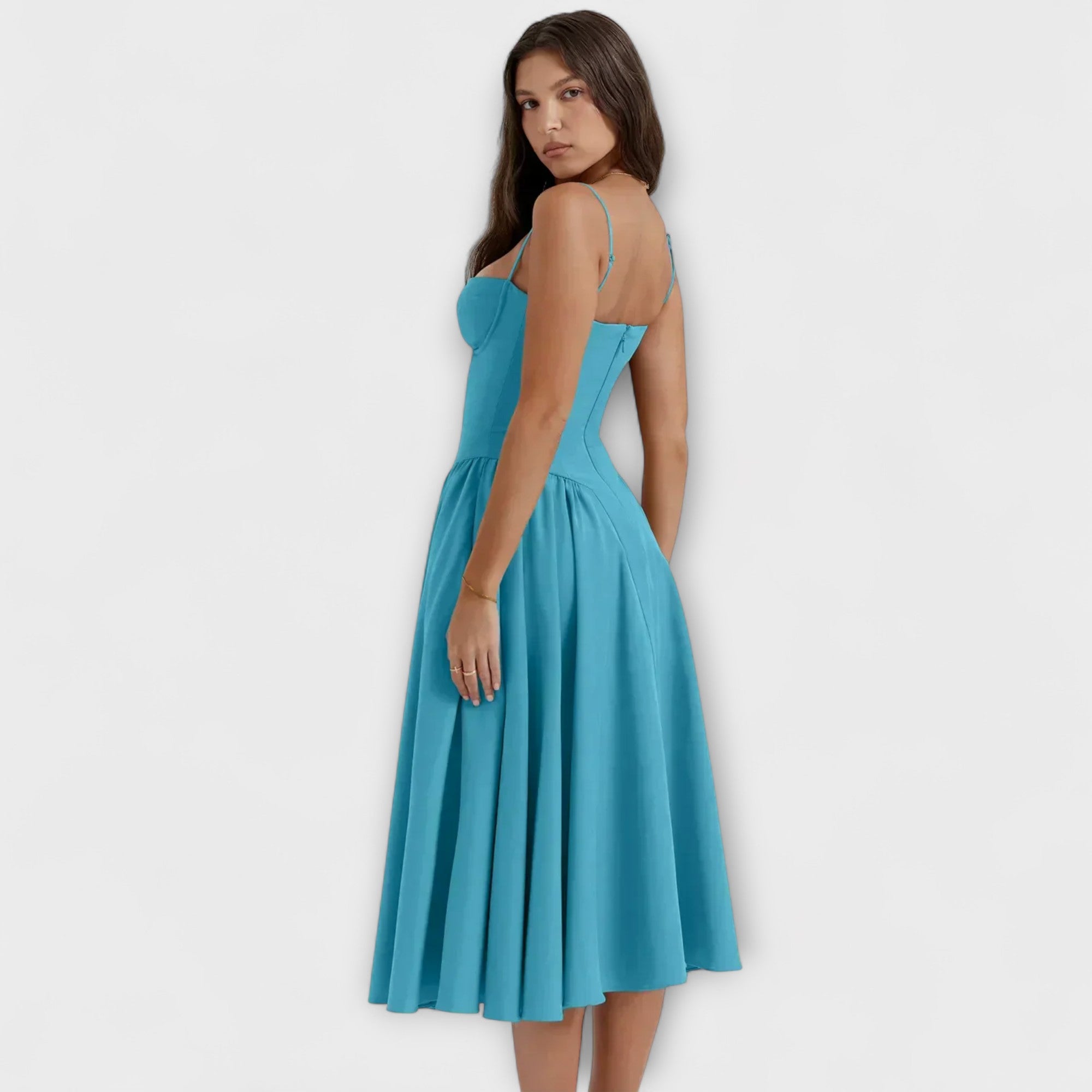 Rosalie - Raffiniertes ärmelloses Korsettkleid