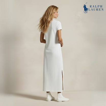 Polokleid aus Baumwoll-Mesh