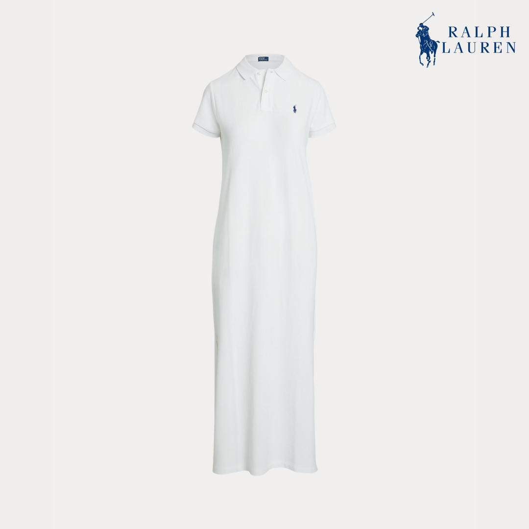 Polokleid aus Baumwoll-Mesh