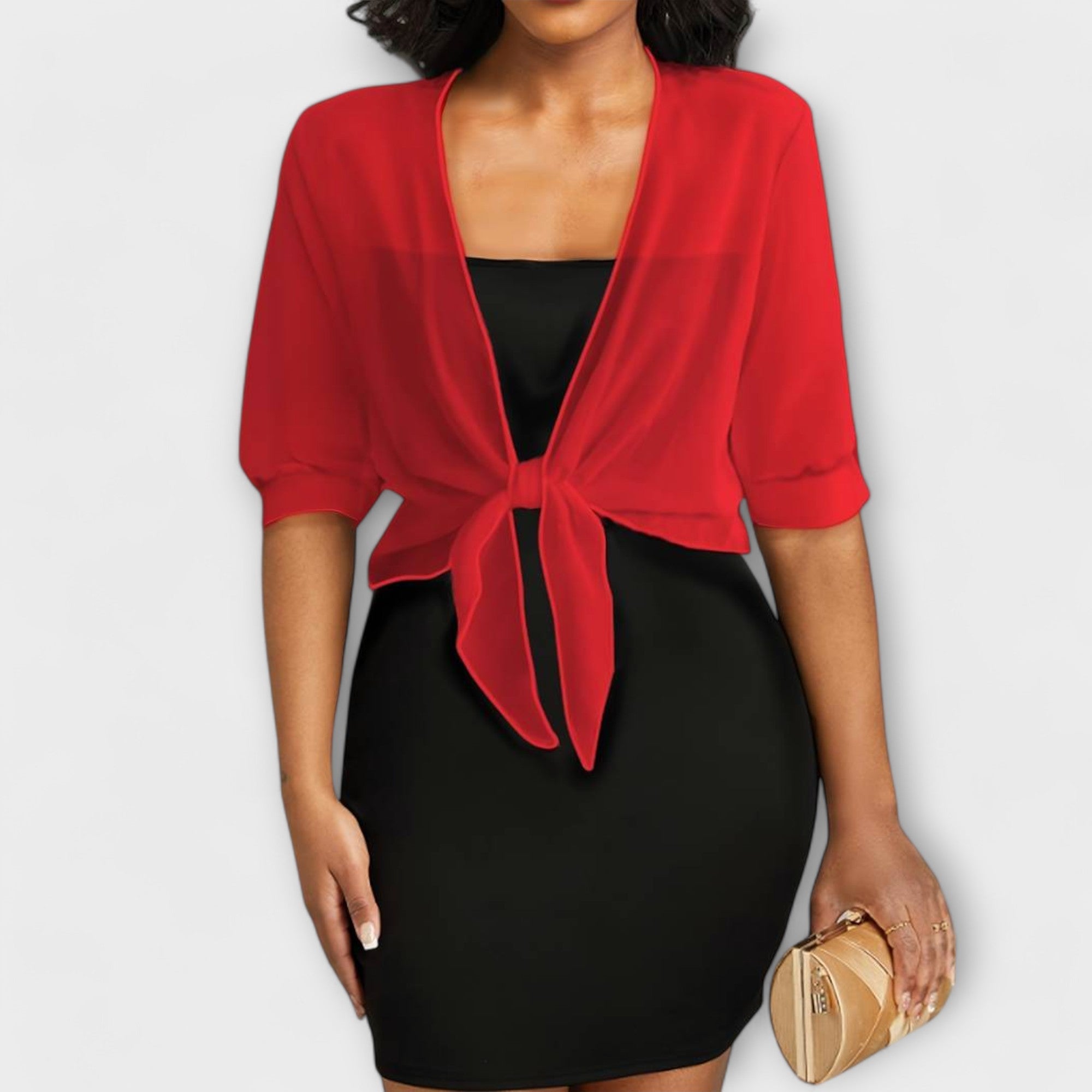 Olivia - Bluse mit offener Front