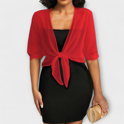 Olivia - Bluse mit offener Front