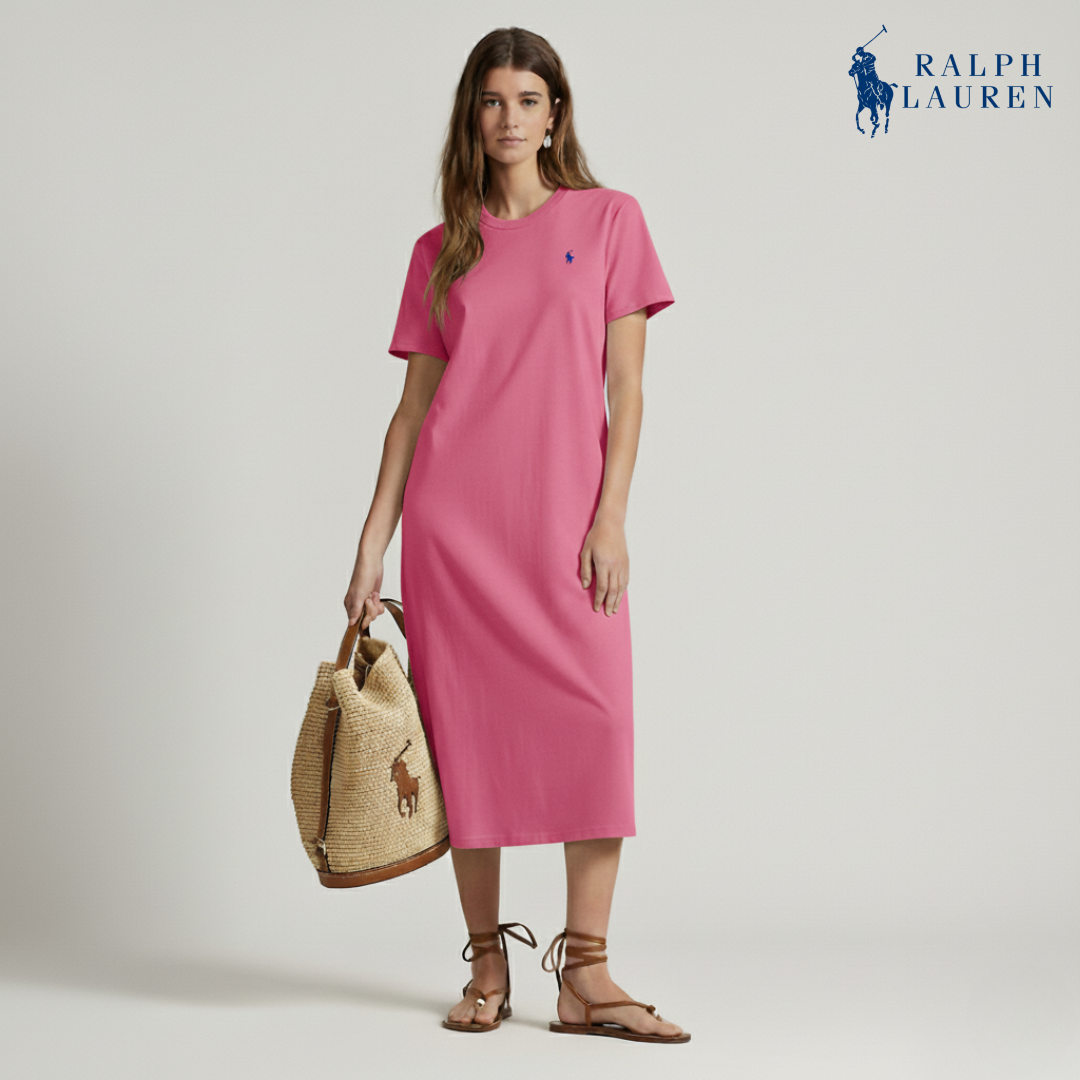 T-Shirt-Kleid aus Baumwoll-Jersey