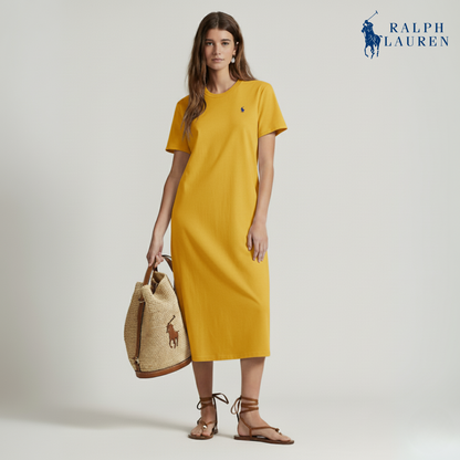 T-Shirt-Kleid aus Baumwoll-Jersey