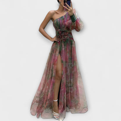 Minna – Asymmetrisches Amelie Maxikleid