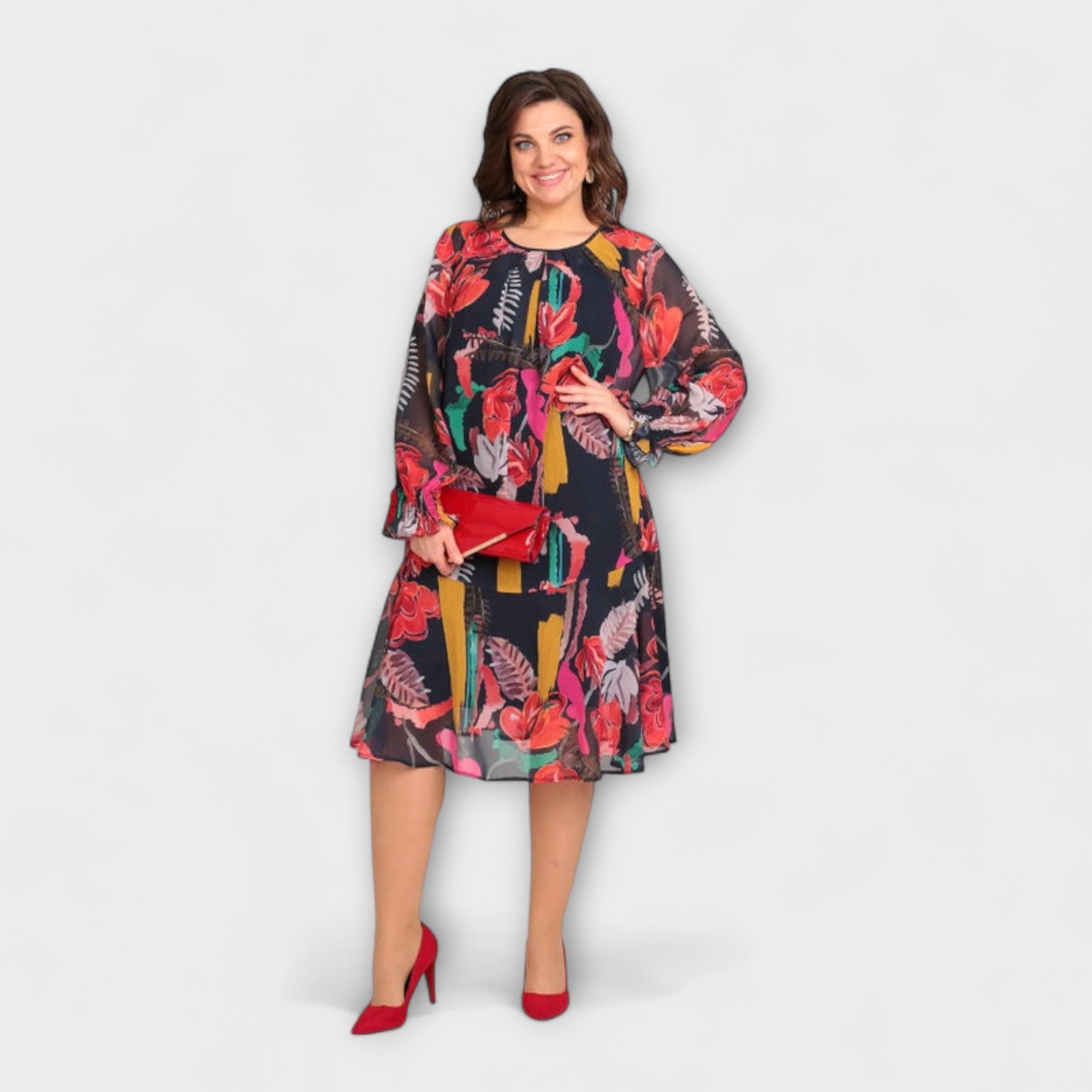Caroline - Elegantes Plus-Size-Kleid für ultimativen Komfort
