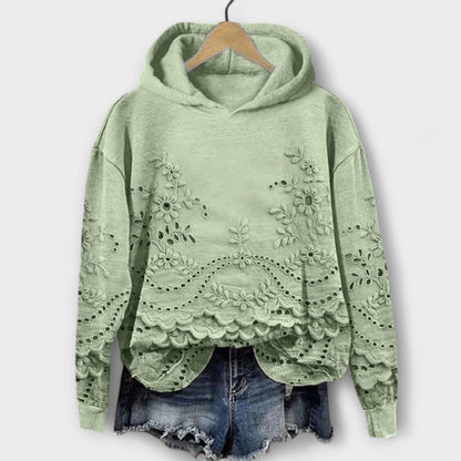 Grace – Vintage Hoodie Mit Blumenprint