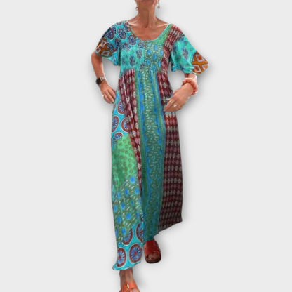 Melania - Vibrantes Boho-Kleid