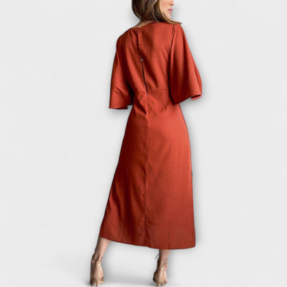 Holly - Freizeitkleid mit V-Ausschnitt und Bindeband