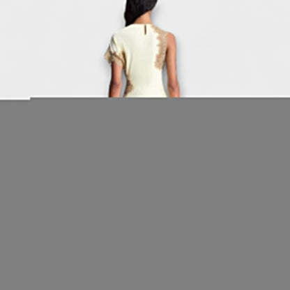 Margaret - Maxikleid mit Satin- und Spitzenakzenten