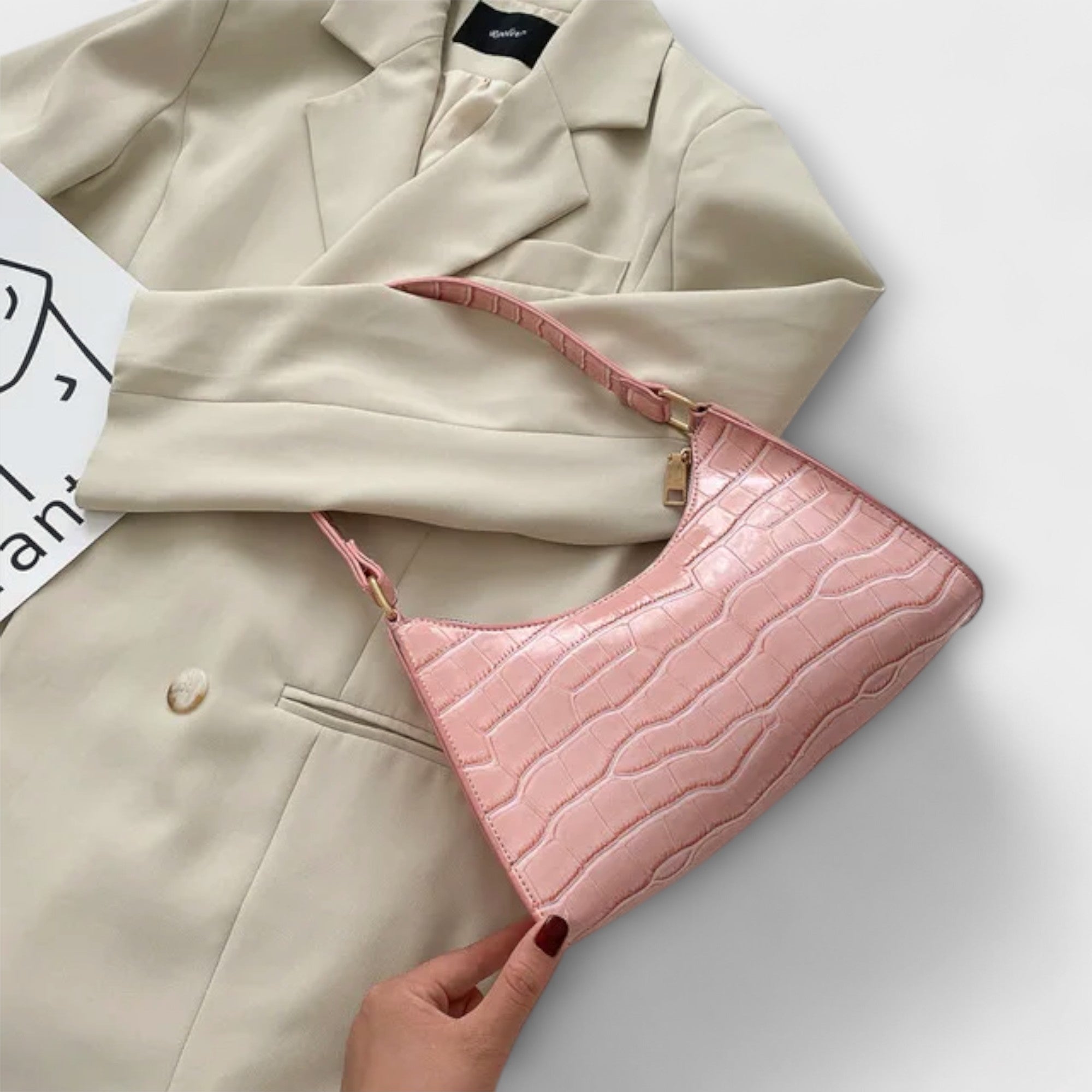 Aurellia. - Glänzende Ledertasche