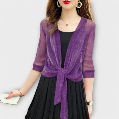 Olivia - Bluse mit offener Front