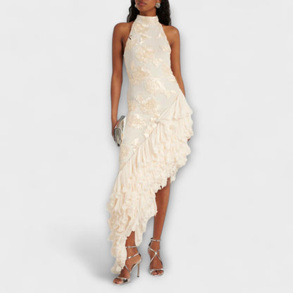 Karen - Maxi-Kleid mit floralen Applikationen