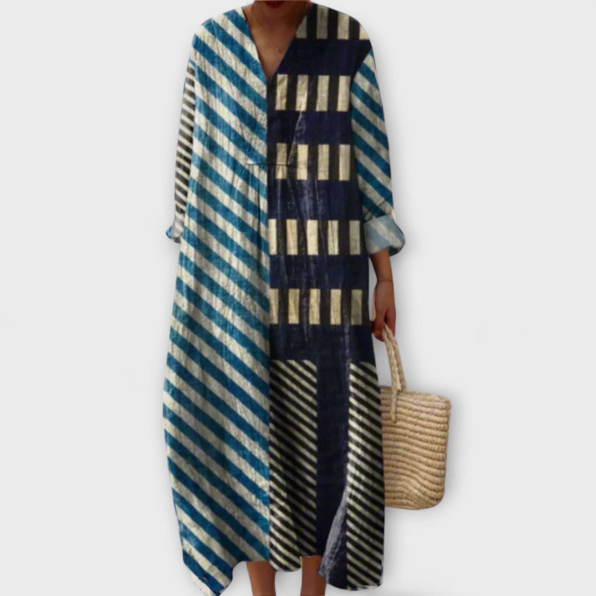 Elissa - Stylisches Geometrisches Kleid