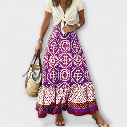 Dagmar - Damen Hochtaillierter Sommerrock