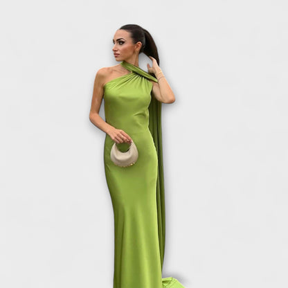 Chic Off-Shoulder Halter Maxi Kleid