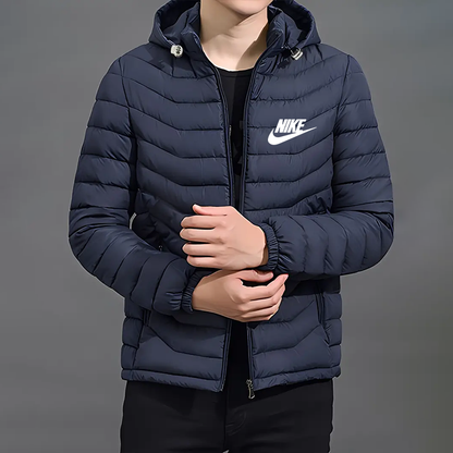 Elegante Jacke mit Kapuze und Reißverschluss