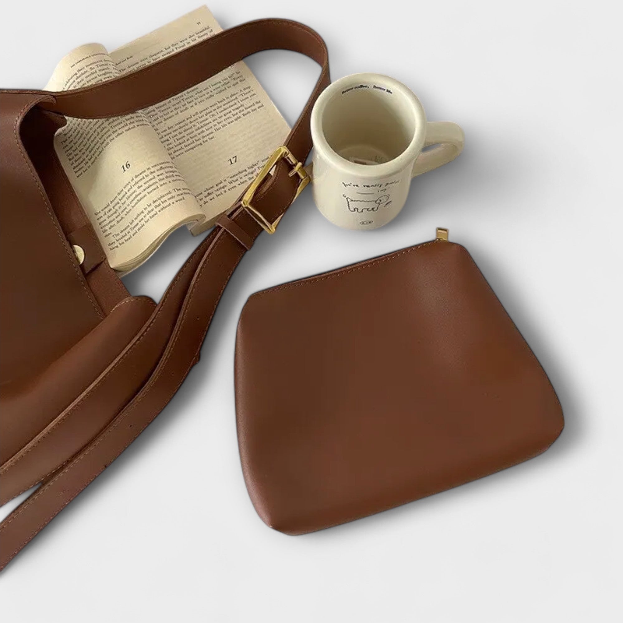 Aurellia. – Elegante Lederschultertasche