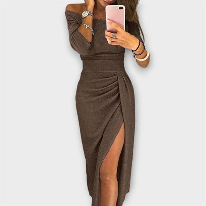 Lena - Elegantes Off-Shoulder Kleid