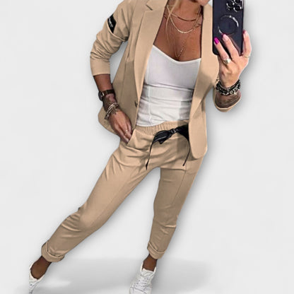 Malou - Koordiniertes Set aus Top, Jacke und Hose