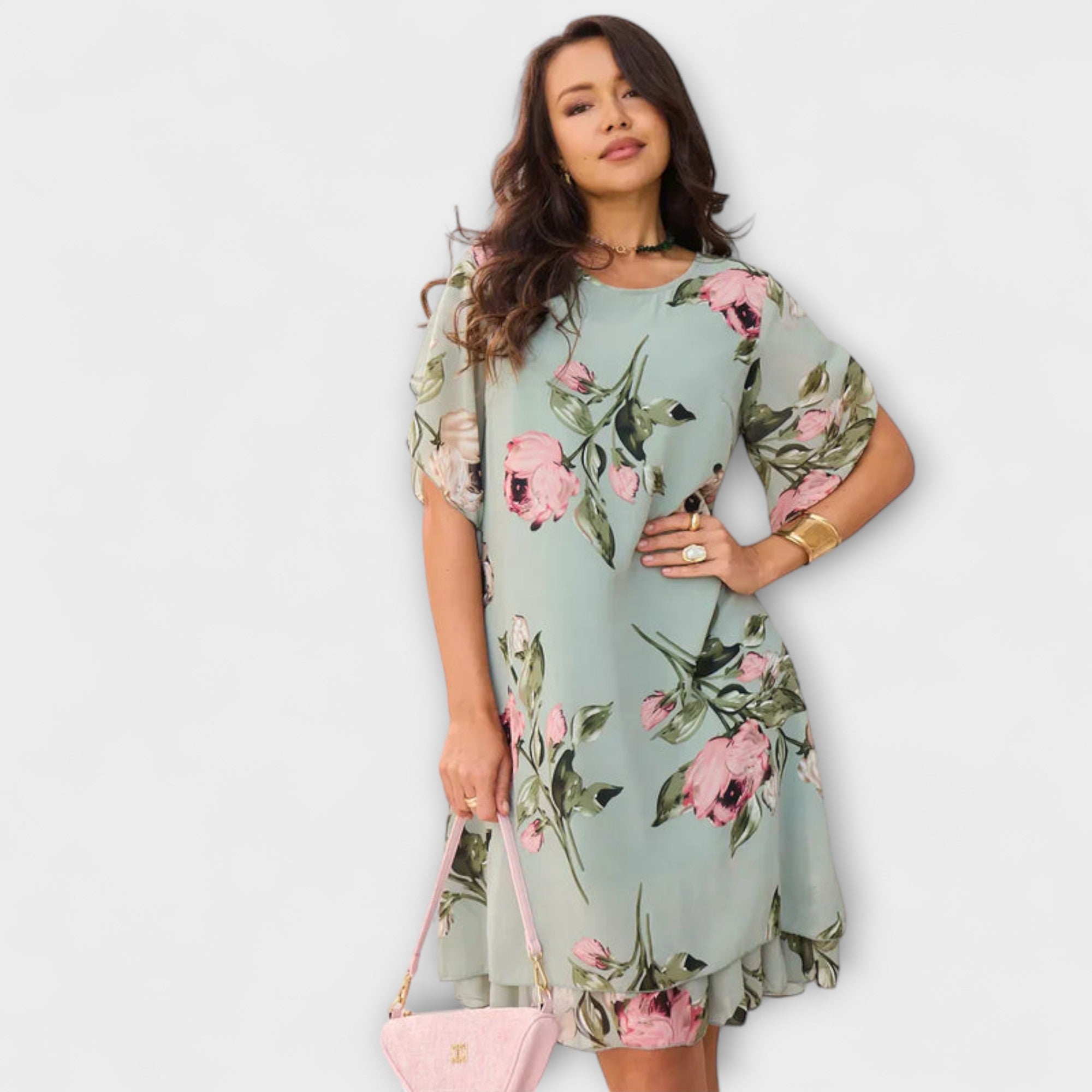 Melin - Elegantes Chiffonkleid